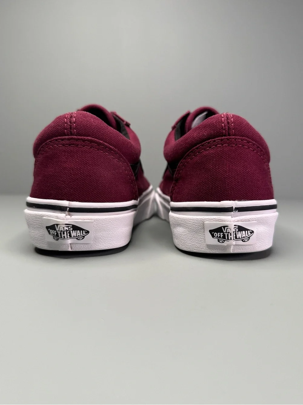 Vans Old Skool Burgundy Black Canvas Sneakers Men’s 5.5 Women’s 7 Shoes